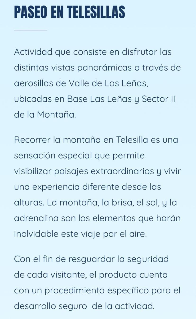 Departamento Dentro Del Centro De Sky Valle De Las Lenas, Edificio Esparta Luaran gambar